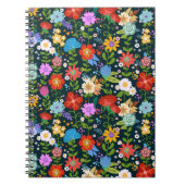 Ditsy naadloze bloemen Patroon-13554 Notitieboek (Voorkant)