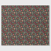 Ditsy Natural Christmas Cadeaupapier (Vlak)