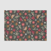 Ditsy Natural Christmas Tissuepapier (Voorkant)