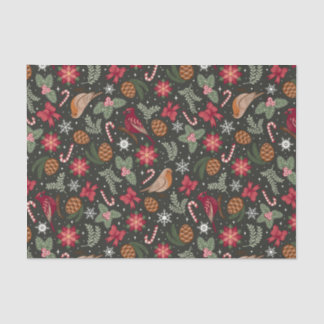 Ditsy Natural Christmas Tissuepapier