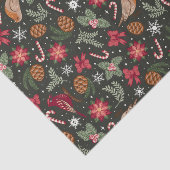 Ditsy Natural Christmas Tissuepapier (Detail)