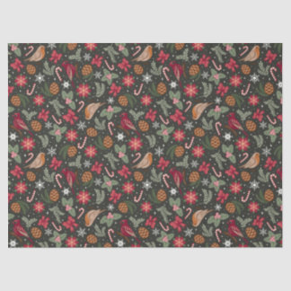 Ditsy Natural Christmas Tissuepapier