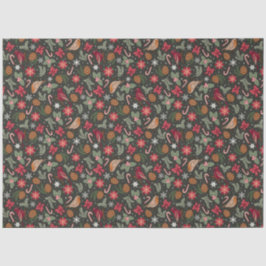 Ditsy Natural Christmas Tissuepapier