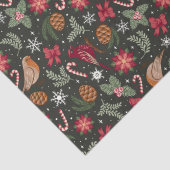 Ditsy Natural Christmas Tissuepapier (Detail)