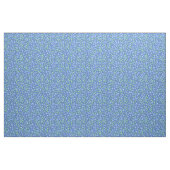 Ditsy Periwinkle Blue Green Floral Pattern Stof (Yard (91,4 cm))