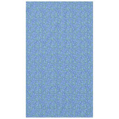 Ditsy Periwinkle Blue Green Floral Pattern Tafelkleed (Voorkant)