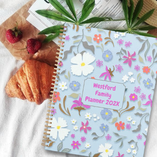 Ditsy Pop Bloemrijke Kunst Persoonlijke Gezinsagen Planner