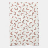 Ditsy schattige garnalen theedoek (Verticaal)
