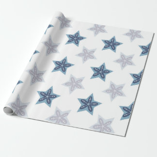 Ditsy Sneeuwvlok patroon achtergronden texturen Cadeaupapier