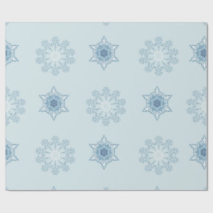 Ditsy Sneeuwvlok patroon achtergronden texturen Cadeaupapier
