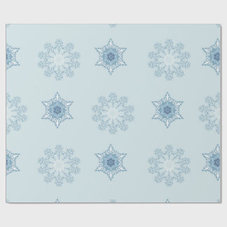 Ditsy Sneeuwvlok patroon achtergronden texturen Cadeaupapier