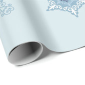 Ditsy Sneeuwvlok patroon achtergronden texturen Cadeaupapier (Rol Hoek)