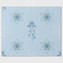 Ditsy Sneeuwvlok patroon achtergronden texturen Cadeaupapier