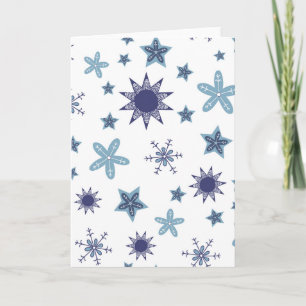 Ditsy sneeuwvlok patroon achtergronden texturen kaart