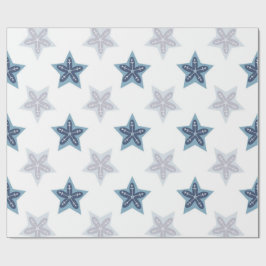 Ditsy Snowflake pattern backgrounds textures Cadeaupapier