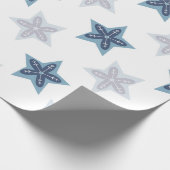 Ditsy Snowflake pattern backgrounds textures Cadeaupapier (Hoek)