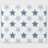 Ditsy Snowflake pattern backgrounds textures Cadeaupapier (Vlak)