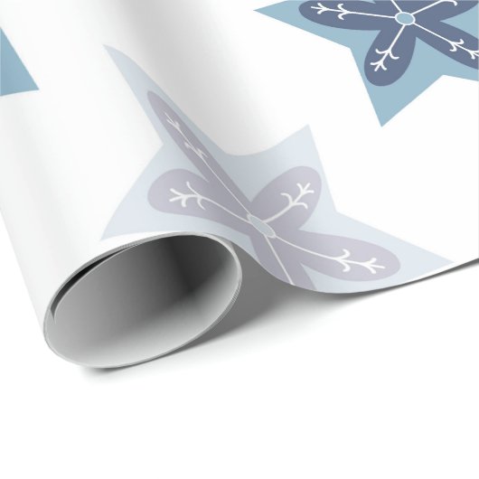 Ditsy Snowflake pattern backgrounds textures Cadeaupapier (Rol Hoek)