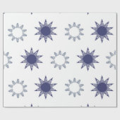 Ditsy Snowflake pattern backgrounds textures Cadeaupapier (Vlak)