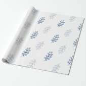 Ditsy Snowflake pattern backgrounds textures Cadeaupapier (Uitgerold)