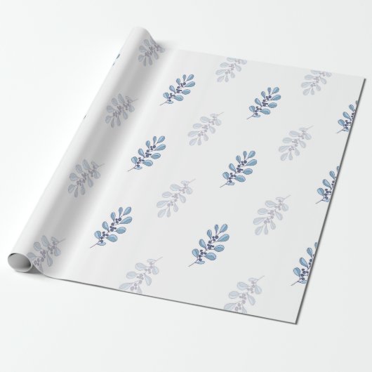 Ditsy Snowflake pattern backgrounds textures Cadeaupapier (Uitgerold)