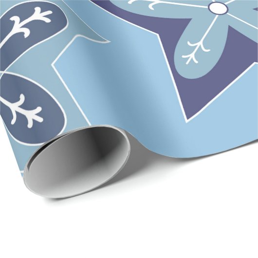 Ditsy Snowflake pattern backgrounds textures Cadeaupapier (Rol Hoek)