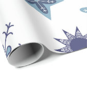 Ditsy Snowflake pattern backgrounds textures Cadeaupapier (Rol Hoek)