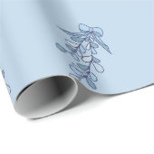 Ditsy Snowflake pattern backgrounds textures Cadeaupapier (Rol Hoek)