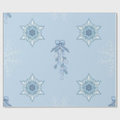 Ditsy Snowflake pattern backgrounds textures Cadeaupapier (Vlak)