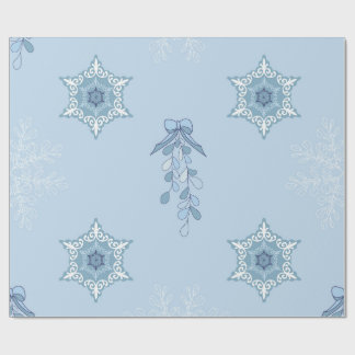 Ditsy Snowflake pattern backgrounds textures Cadeaupapier