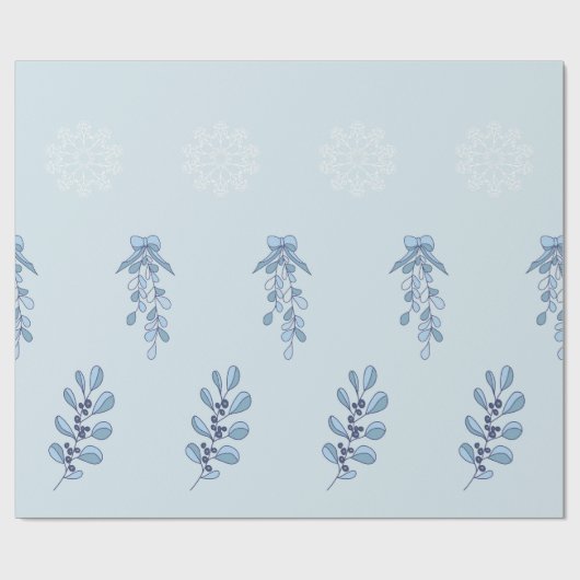 Ditsy Snowflake pattern backgrounds textures Cadeaupapier (Vlak)