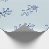 Ditsy Snowflake pattern backgrounds textures Cadeaupapier (Hoek)