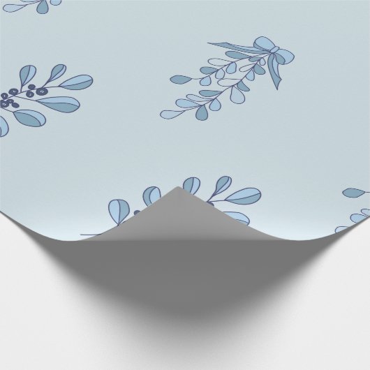 Ditsy Snowflake pattern backgrounds textures Cadeaupapier (Hoek)