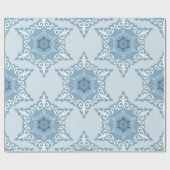 Ditsy Snowflake pattern backgrounds textures Cadeaupapier (Vlak)