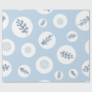 Ditsy Snowflake pattern backgrounds textures Cadeaupapier