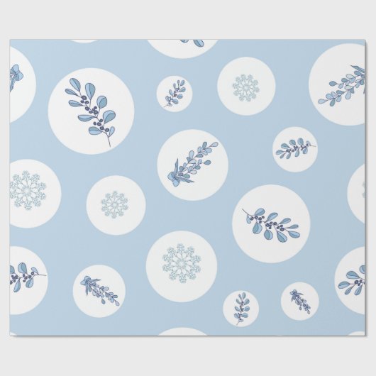 Ditsy Snowflake pattern backgrounds textures Cadeaupapier (Vlak)