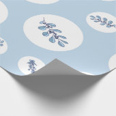 Ditsy Snowflake pattern backgrounds textures Cadeaupapier (Hoek)