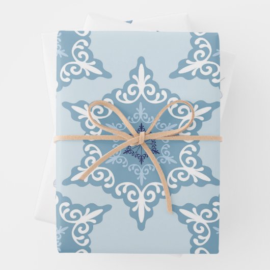 Ditsy Snowflake pattern backgrounds textures Inpakpapier Vel (In situ)