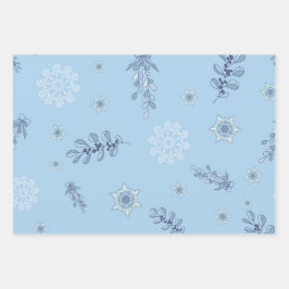 Ditsy Snowflake pattern backgrounds textures Inpakpapier Vel