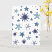Ditsy Snowflake pattern backgrounds textures Kaart (Gele Bloem)