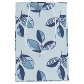 Ditsy Snowflake pattern backgrounds textures Medium Cadeauzakje (Voorkant)