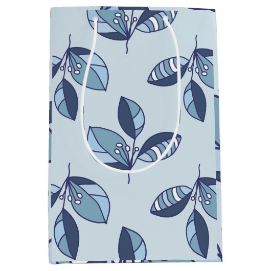 Ditsy Snowflake pattern backgrounds textures Medium Cadeauzakje (Voorkant)