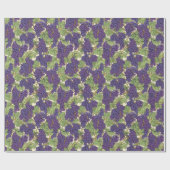 Ditsy stijl fruitprint - druiven cadeaupapier (Vlak)