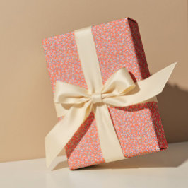 Ditsy White Daisies & Cobalt Leaves – Mini Floral Cadeaupapier