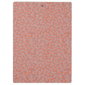 Ditsy White Daisies & Cobalt Leaves – Mini Floral Klembord (Achterkant)