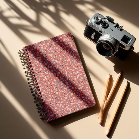 Ditsy Witte Madeliefjes & Kobaltbladeren – Mini Bl Planner