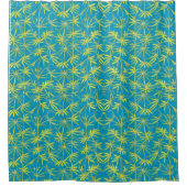 Ditsy Yellow Flower Showgordijn Douchegordijn (Voorkant)