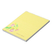 Dittany of Crete Botanical Personalized Yellow Notitieblok (Linkerzijde)