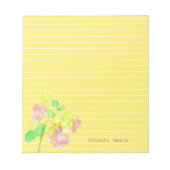 Dittany of Crete Botanical Personalized Yellow Notitieblok (Voorkant)