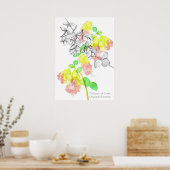 Dittany of Crete Origanum dictamnus Botanical Poster (Keuken)